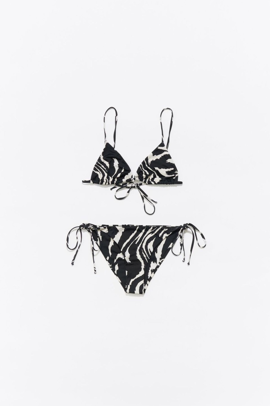 Biquinis Y Banadores | BIMBA Y LOLA Bikini Triangulo Tiger Liquid Negro